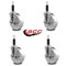 Service Caster 5'' Nylon Swivel 1'' Expanding Stem Caster Set with Brake, 4PK SCC-EX20S514-NYS-TLB-1-4 - alternate 3